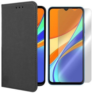 Etui Do Xiaomi Redmi 9c Pokrowiec Skóra + Szkło 9h