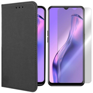 Etui Do Oppo A31 Pokrowiec Skóra Naturalna + Szkło