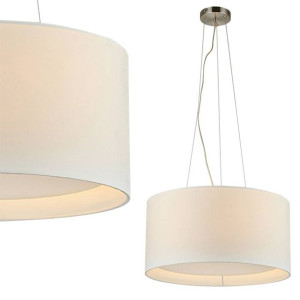 Wisząca LAMPA abażurowa CAFE RLD93139-4A Zumaline klasyczna OPRAWA biała