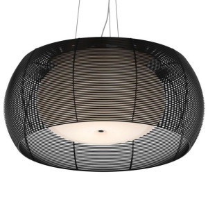 LAMPA wisząca TANGO MD1104-2L BL Zumaline metalowa OPRAWA okrągły ZWIS ażur