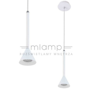 LAMPA wisząca ANELA FH31791-BJ WH Italux metalowa OPRAWA zwis stożek biały