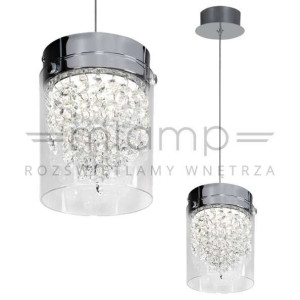 LAMPA wisząca DIAMONDIA MD1114-06 AUHILON szklana OPRAWA zwis LED 6W 4000K