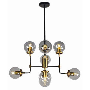 Industrialna LAMPA sufitowa CGCREATIVEGOLD8 COPEL metalowa OPRAWA żyrandol