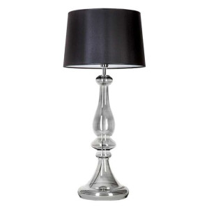 Stojąca LAMPKA nocna LOUVRE TRANSPARENT BLACK L203361229 4Concepts sypialni