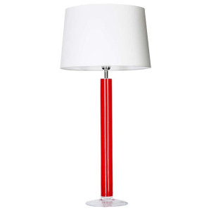 Stojąca LAMPKA nocna FJORD RED L207365228 4Concepts klasyczna LAMPKA abażur