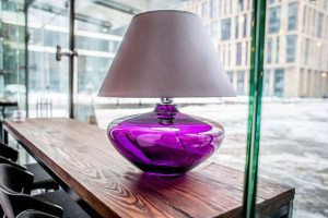 Stojąca LAMPA stołowa MADRID L008711203 4Concepts abażurowa LAMPKA nocna do