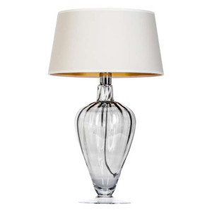 Stojaca LAMPA stołowa BRISTOL TRANSPARENT BLACK L046311503 4Concepts abażur