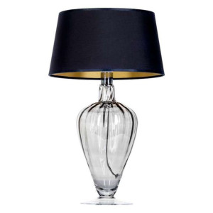 Stołowa LAMPA nocna BRISTOL TRANSPARENT BLACK L046311514 4Concepts stojąca