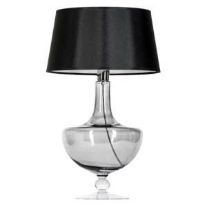 Stojaca LAMPA stołowa OXFORD TRANSPARENT BLACK L048311502 4Concepts abażuro