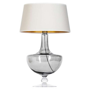 Stołowa LAMPA nocna OXFORD TRANSPARENT BLACK L048311503 4Concepts stojąca L