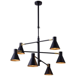 LAMPA wisząca LESS 36-72696 Candellux industrialna OPRAWA metalowe pręty st
