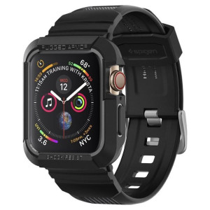 Spigen Rugged Armor ”pro” Apple Watch 4 / 5 / 6 / 7 / Se (44 / 45 Mm) Black