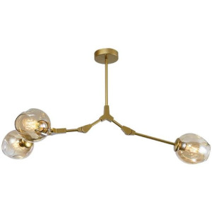 LAMPA sufitowa CGCHEMISTRY3GOLD COPEL metalowa OPRAWA modernistyczna moleku