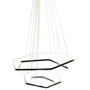 LAMPA wisząca GASPAR P1606-4L Auhilon geometryczna OPRAWA zwis LED 4000K he