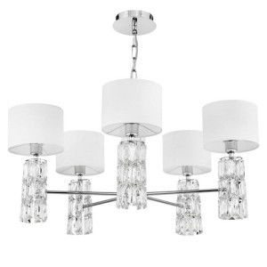 LAMPA wisząca TALENTO DIA008PL-05CH Maytoni abażurowa OPRAWA zwis na łańcuc