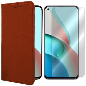 Etui Do Xiaomi Redmi Note 9 5g Case Skóra + Szkło