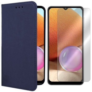 Etui Do Sam Galaxy A32 4g Skóra Naturalna + Szkło
