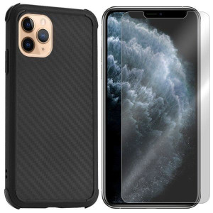 Etui Do Iphone 11 Pro Case Shield Carbon + Szkło