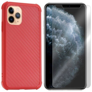 Etui Do Iphone 11 Pro Case Shield Carbon + Szkło