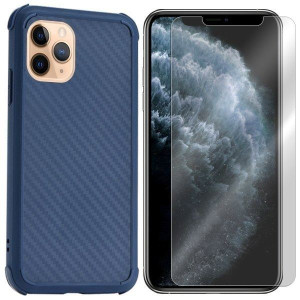 Etui Do Iphone 11 Pro Case Shield Carbon + Szkło
