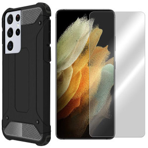 Etui Do Samsung Galaxy S21 Ultra Shield + Szkło 9h