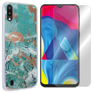 Etui Do Samsung Galaxy M10 Sm-m105 Marmur + Szkło