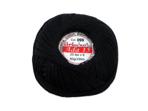 Kordonek ADA 15 kolor 099 CZARNY