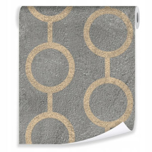 Tapeta GEOMETRYCZNA 3D Beton Wzory Tapety Ścienne