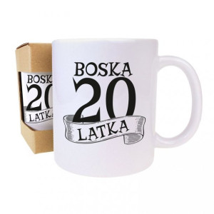 Kubek Urodzinowy boska 20 latka