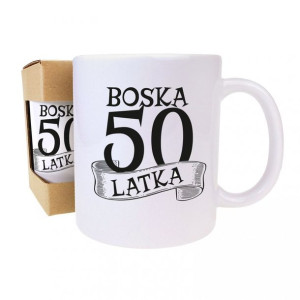 Kubek Urodzinowy boska 50 latka