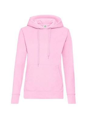 Bluza damska Classic kangurka hooded sweat lady-fit XXL różowy (52)
