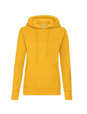Bluza damska Classic kangurka hooded sweat lady-fit L ciemnożółty (34)