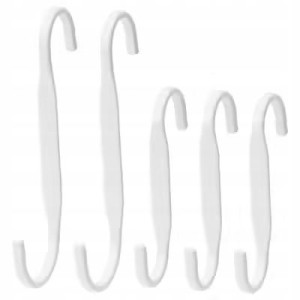 Haczyk S Metalowy Biały Do Szyny Ikea Nerby