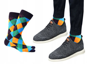 Skarpety Męskie Wola Casual, Romby B78, 39/41