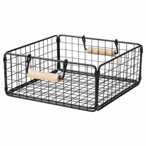 Kosz Druciany Z Uchwytami 28x28x12 Cm Ikea Natade
