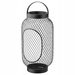 Lampion Duży Siatkowy, Czarny 36 Cm Toppig