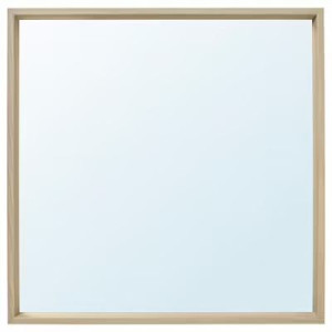 Lustro Ścienne Białe 65x65 Cm Nissedal Ikea
