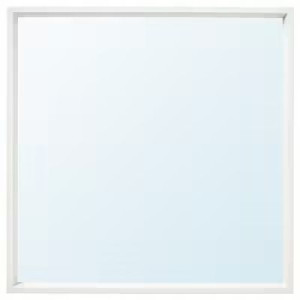 Lustro Ścienne Białe 65x65 Cm Nissedal Ikea