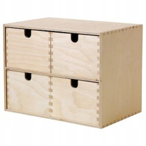 Minikomoda, Sklejka Brzozowa 29x18x22 Cm Moppe