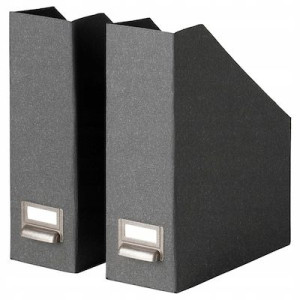 MOCNY TEKTUROWY Segregator,2 szt czarny IKEA