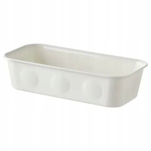 Organizer Pudełko Tworzywo Biały 10x20x5 Cm Nojig