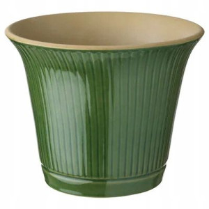 Osłonka Doniczki Ceramiczna Zielona 15 Cm Ikea