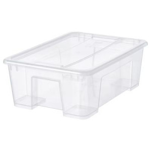 Pojemnik Z Pokrywką 11 L 39x28x14 Cm Samla Ikea