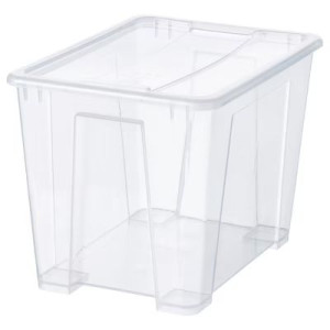 Pojemnik Z Pokrywką 22 L 39x28x28 Cm Samla Ikea