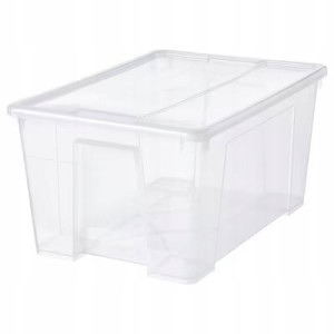 Pojemnik Z Pokrywką 45 L 57x39x28 Cm Samla Ikea