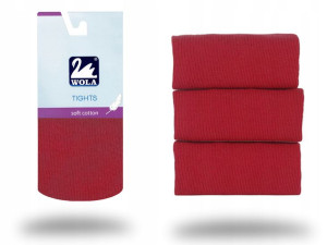 Rajstopy Wola Soft Cotton, cherry R70, 80-86