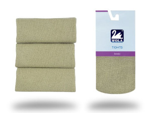 Rajstopy bawełniane Wola Basic, OLIVE 44, 62-74