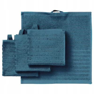 Ręczniki Niebieskie 30x30cm Solidne Małe 4 Sztuki