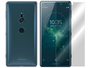 Sony Xperia Xz2 Etui Pokrowiec Guma Case +szkło 9h