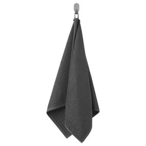 Solidny Ręcznik Do Rąk Ciemnoszary 50x100 Cm Ikea